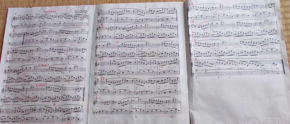 涙のトッカータ・楽譜